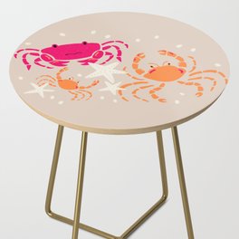 CRABS WALKING ON THE BEACH - sand Side Table