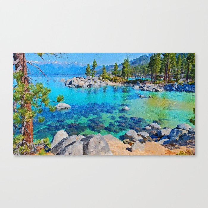 Lake Tahoe Canvas Print By Eriana Society6