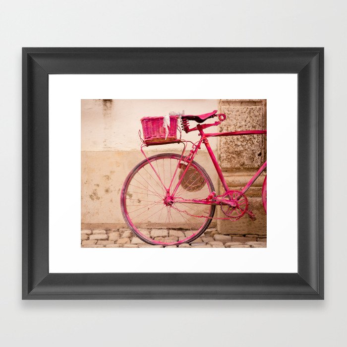 Lady in Pink Framed Art Print by Hello Twiggs | Society6