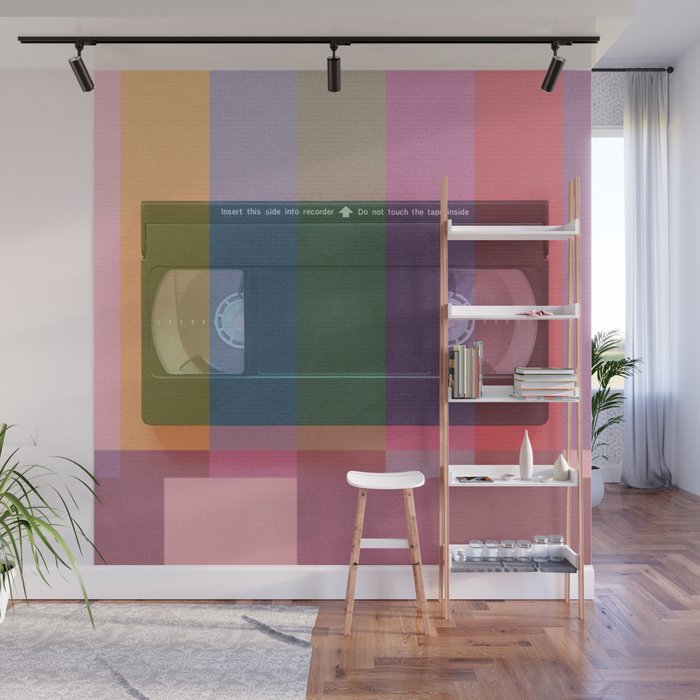 VHS_tvcolorbar_effect Wall Mural