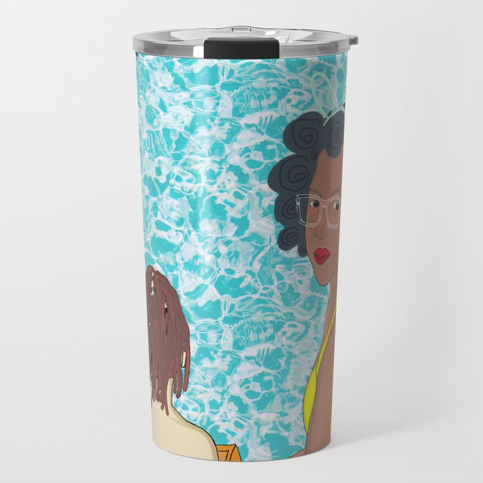 Sit by Pool Travel Mug