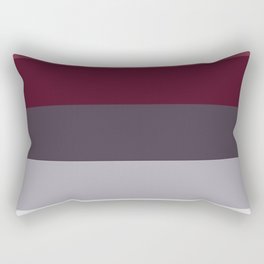 scandinavian moody winter fashion dark red plum burgundy grey stripe Rectangular Pillow