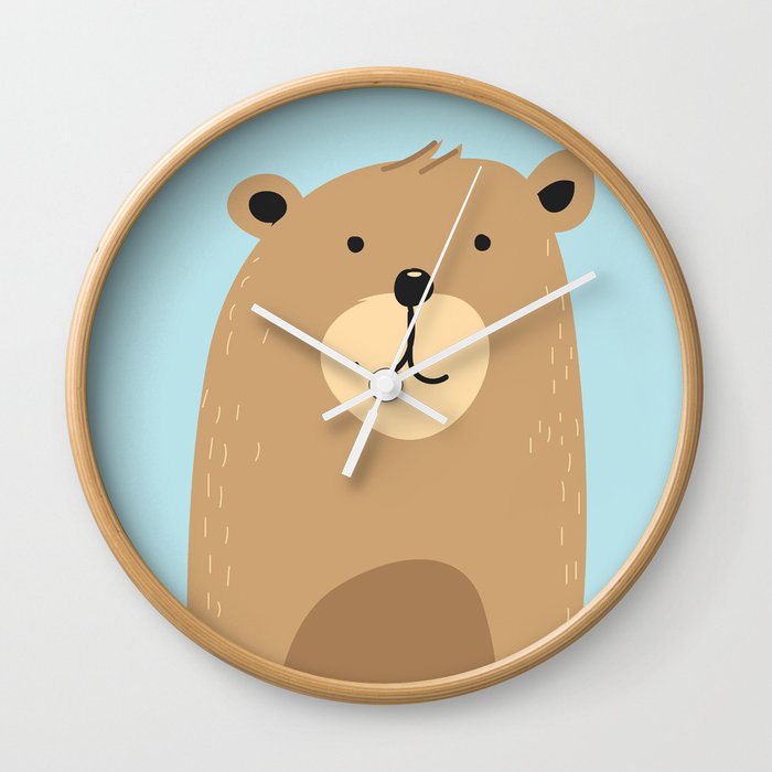 Cute bear Wall Clock