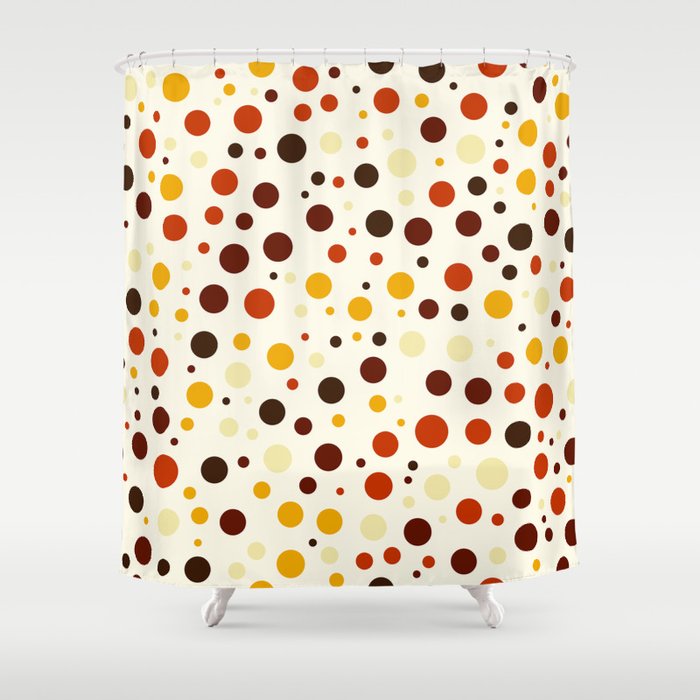 Abstract multicolored seamless pattern in polka dot Shower Curtain