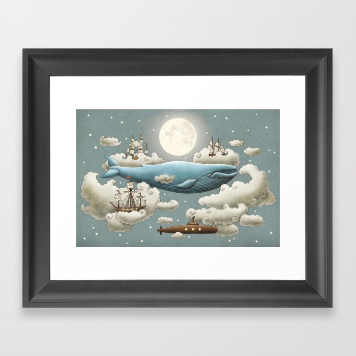 Ocean Meets Sky Framed Art Print