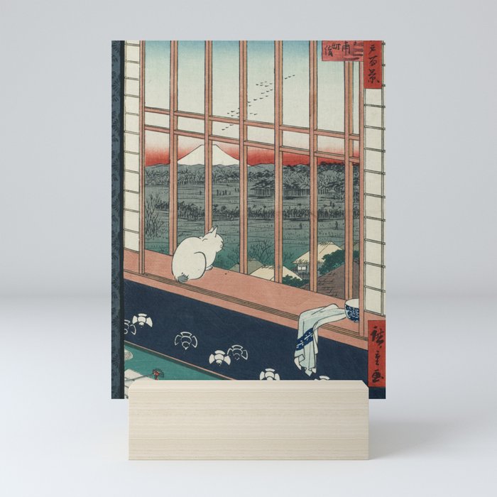 Asakusa Rice Fields, Hiroshige Mini Art Print