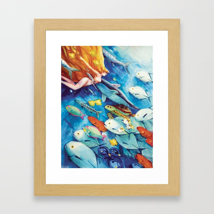 Dive!! Framed Art Print