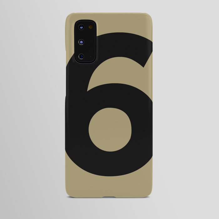 Number 6 (Black & Sand) Android Case