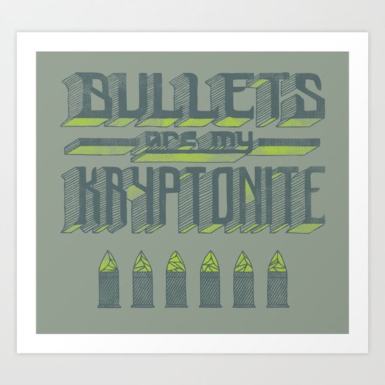 Kryptonite Art Print
