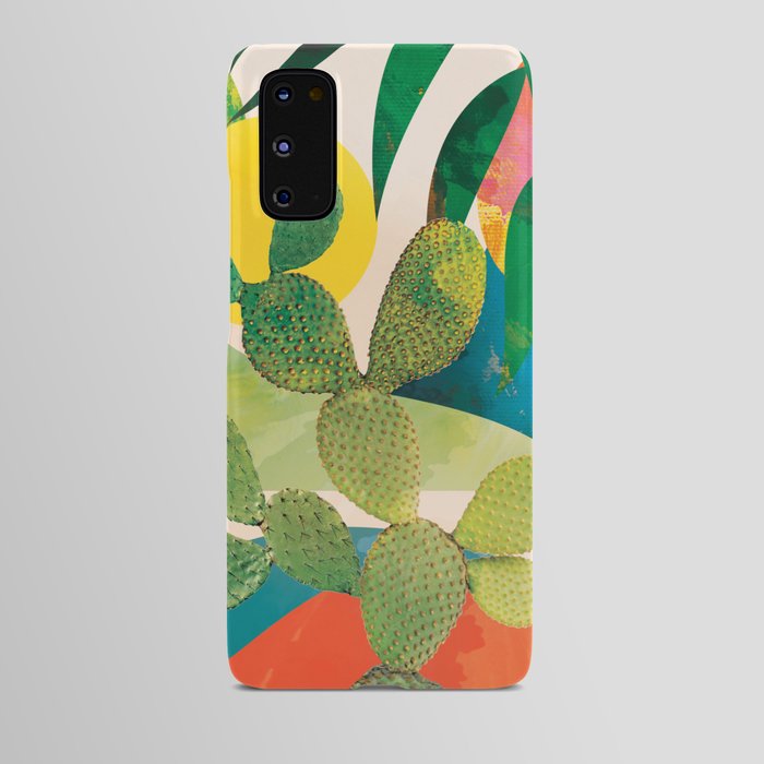 Cacti in the tropic garden Android Case