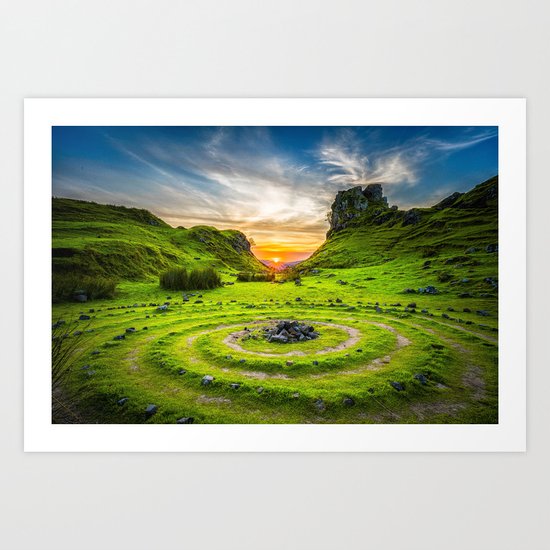 Fairytale Landscape, Isle of Skye, Scotland Art Print