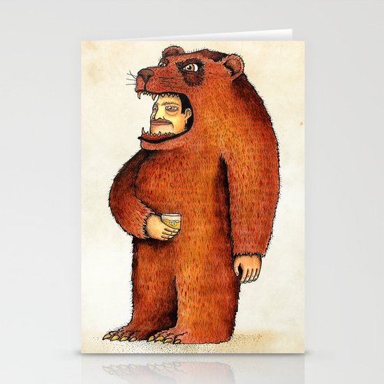 Oso pico tibio Stationery Cards