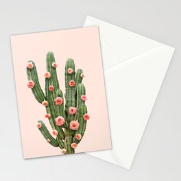 CACTUS AND ROSES Stationery Card