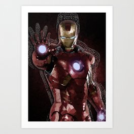 The iron hero Art Print