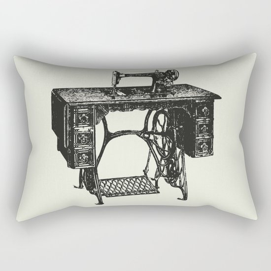 Singer sewing machine Rectangular Pillow