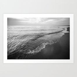 Beach | Landscape Photography | Sea | Ocean | Water | Black and White Art Print