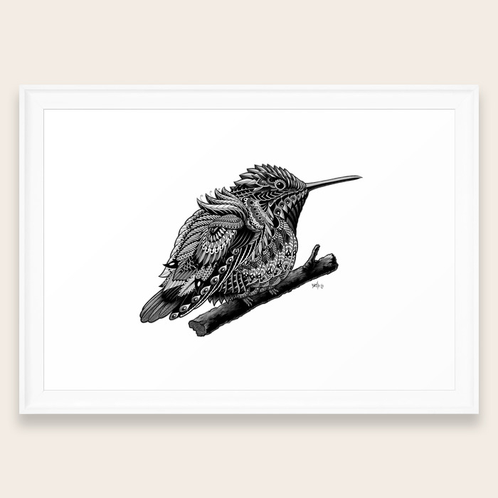 Hummingbird Framed Art Print By Bioworkz Society6