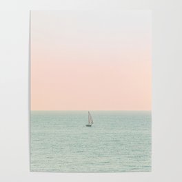 Sky Blush x Ocean Art Poster