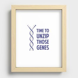 Time To Unzip Those Genetic Genes Recessed Framed Print