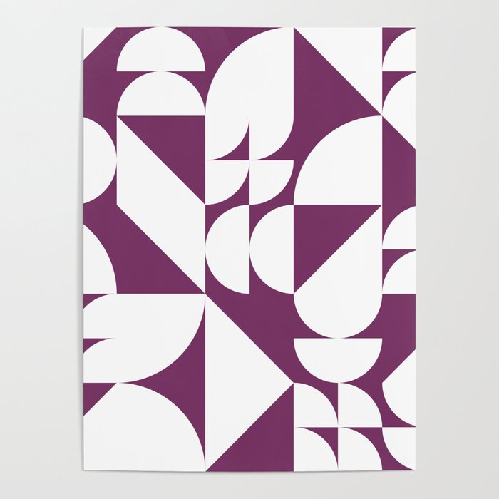 Geometrical modern classic shapes composition 8 Poster