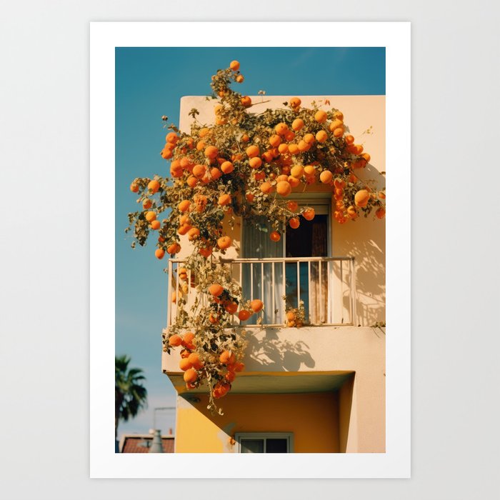 Californian Oranges in Summer Art Print