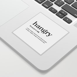 Hangry Definition Sticker