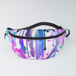 Abstract Watercolor Drips Blue Turquoise Pink Fanny Pack | Dripping, Watercolordrips, Watercolorsplashes, Freeform, Paintsplashes, Painting, Splatter, Abstract, Drippingpaint, Blue 