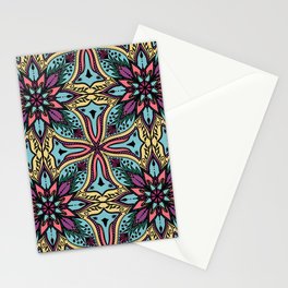 Boho Bright Mandala Pattern Stationery Cards