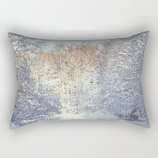 White Blanket Rectangular Pillow