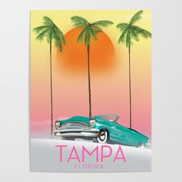 Tampa Florida Travel poster Poster
