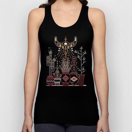 Santa Fe Garden – Orange Sunset Unisex Tank Top