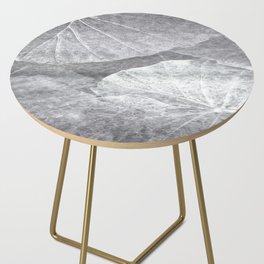 gray foliage lily pad Side Table