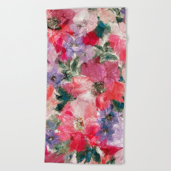 Splendid Flowers 2 Beach Towel