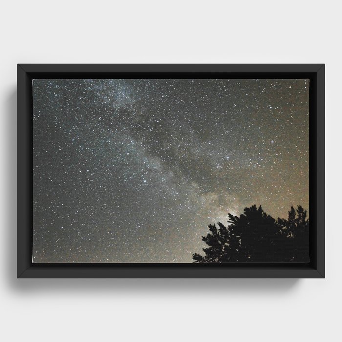 Milky Way I | Nature and Landscape Photography Framed Canvas