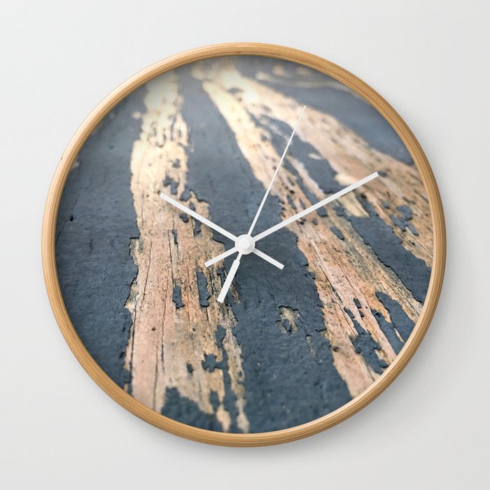 Wooden River Wall Clock