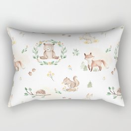 Woodland Babies Rectangular Pillow