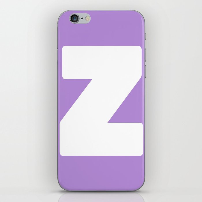 Z (White & Lavender Letter) iPhone Skin