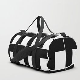 black white cage Duffle Bag