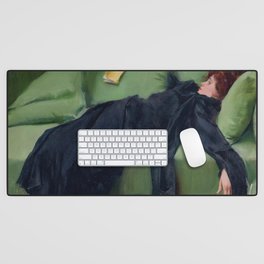Decadent Young Woman after the Dance Desk Mat