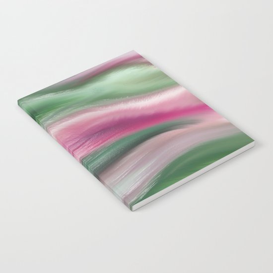 Modern abstract background or texture with flowing wavy lines Notebook