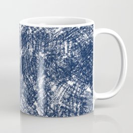 Blue stonewashed scribble texture Coffee Mug