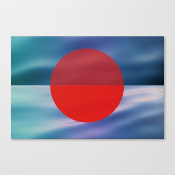 sunset over Japan Canvas Print