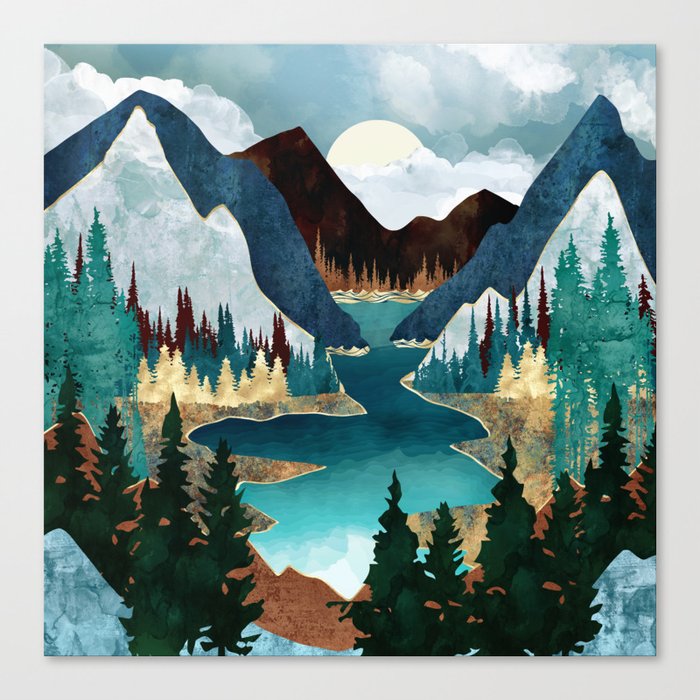 River Vista Canvas Print