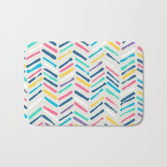 Herringbone Bath Mat