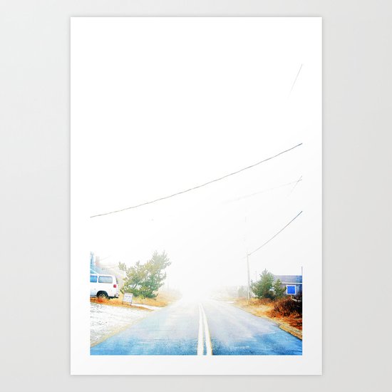 Walk the line Art Print