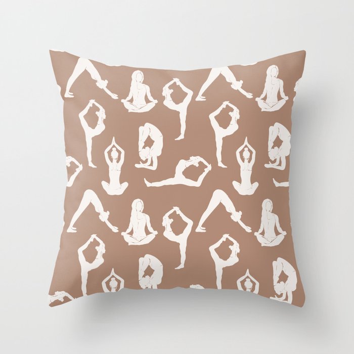 Yoga Pattern Throw Pillow