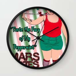 Mars Hates Christmas - Jinkies Peppermint Wall Clock
