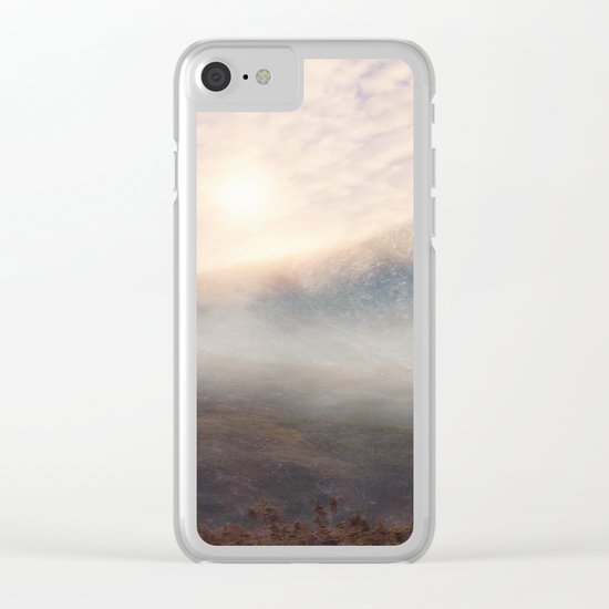 Pastel vibes 38 - Las Montañas Clear iPhone Case