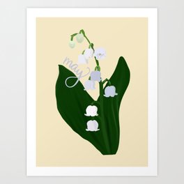 May Lily of the Valley Flower Art Print