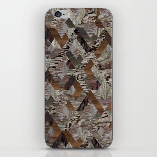 Wood Quilt iPhone & iPod Skin